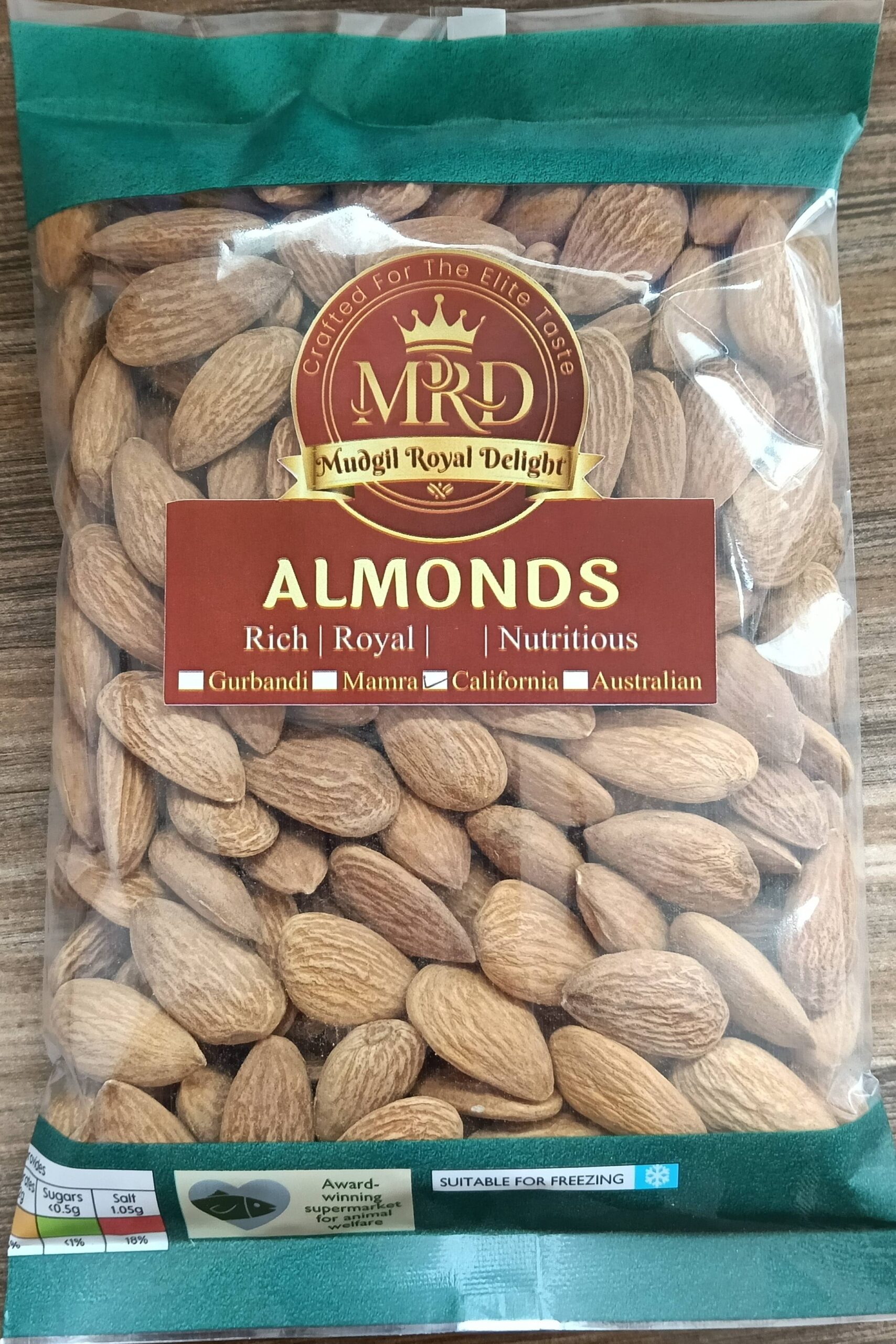 California Almonds (Badam) | Mudgil Royal Delight